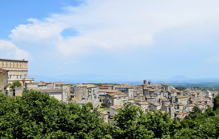 Panorama di Caprarola con Palazzo Farnese